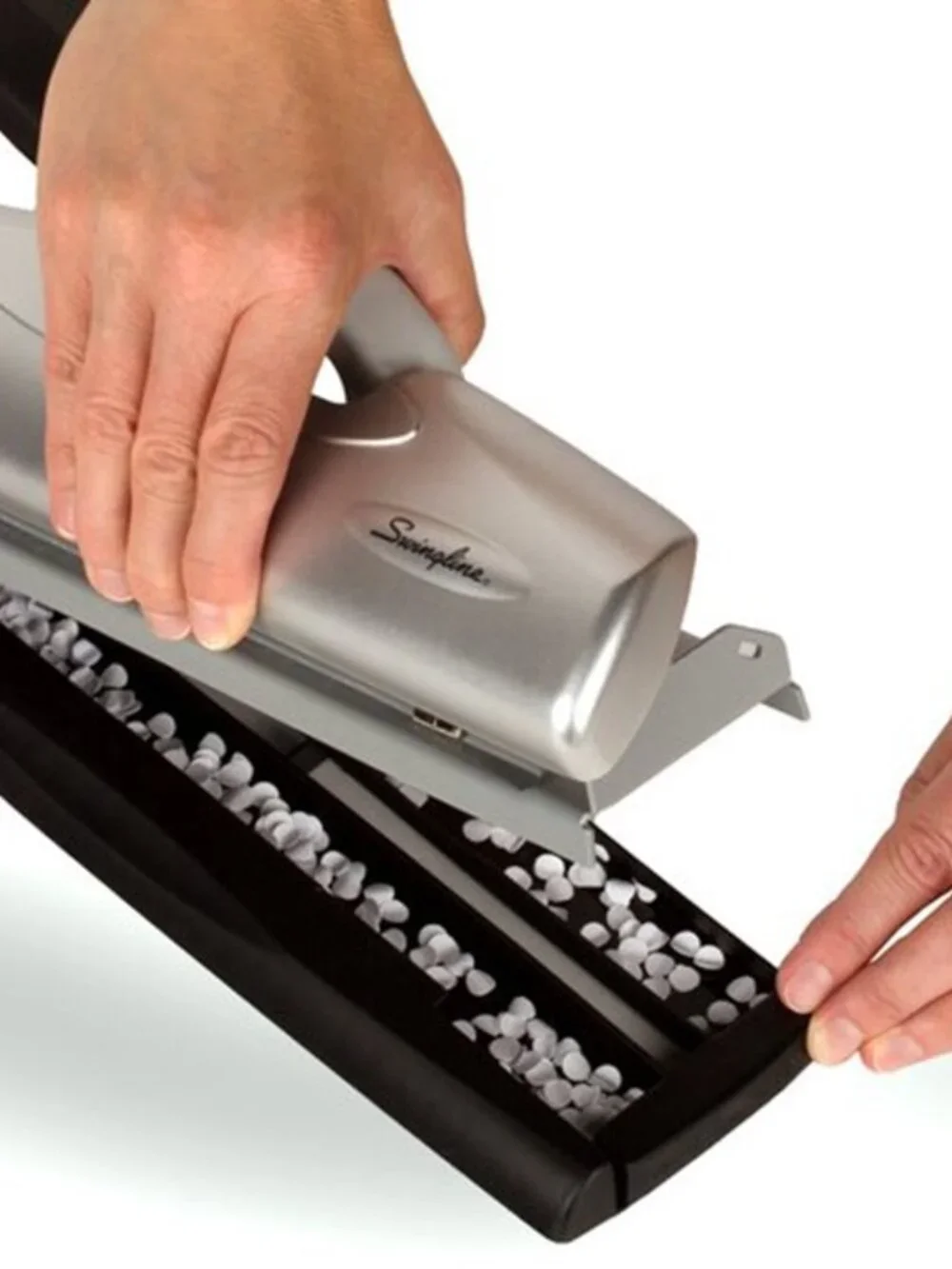Swingline® LightTouch® High Capacity Desktop Punch, 2-7 Holes, 20 Sheets